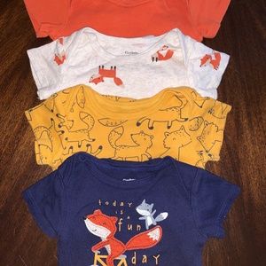 Gerber 3-6M 4pc Woodland Onsies